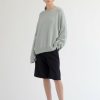 Sweaters Maria Mcmanus | Recycled Cashmere Cotton Oversized Crew In Seafoam Green