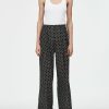 Trousers Maria Mcmanus | Pj Trouser In Black & Ivory Polkadot