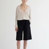 Trousers Maria Mcmanus | Responsible Wool Skater Short In Black