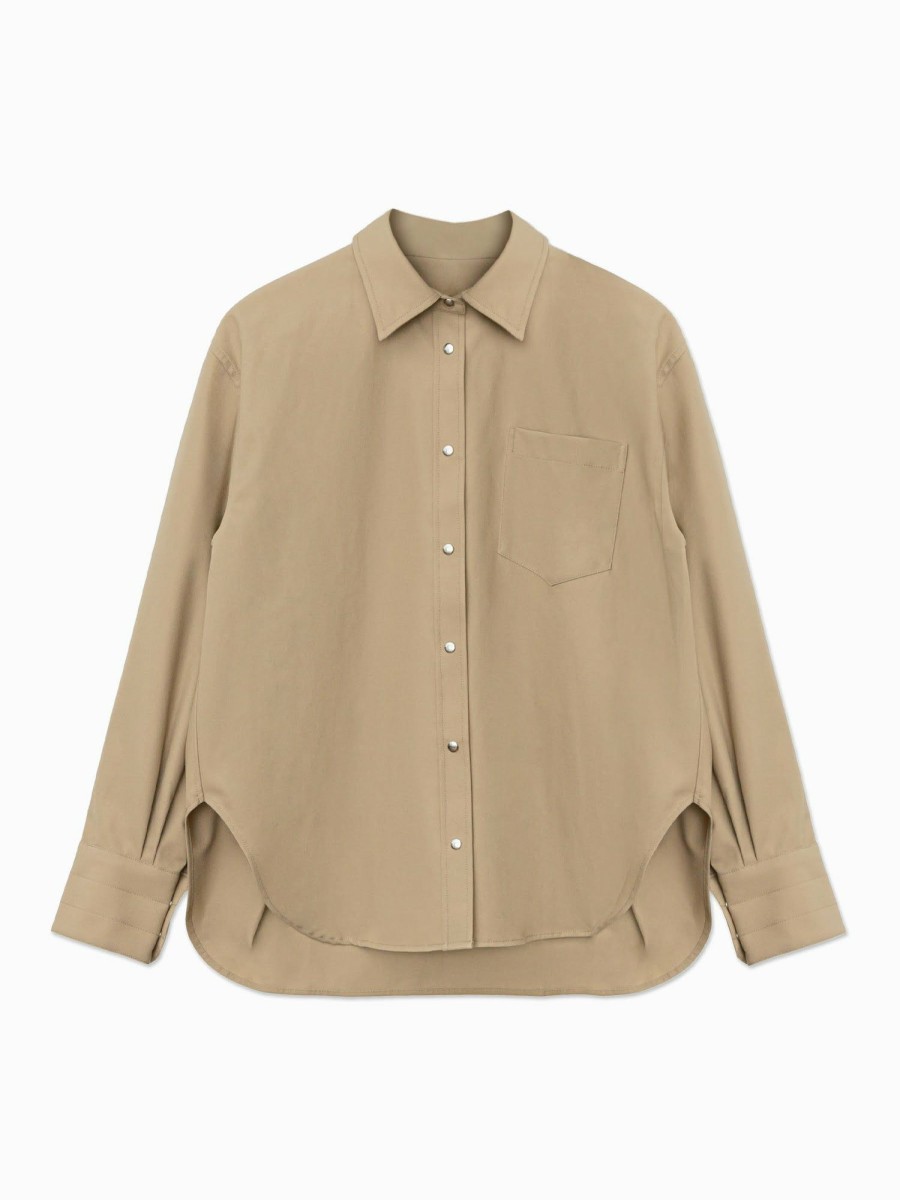 Shirts Maria Mcmanus | Snap Shirt In Khaki