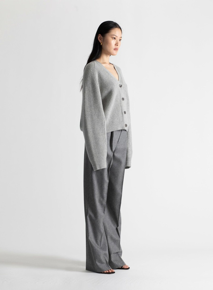 Sweaters Maria Mcmanus | Split Sleeve Cocoon Cardigan In Heather Grey