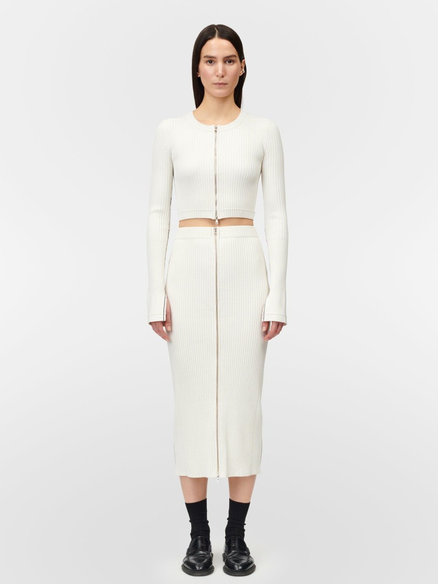 Skirts Maria Mcmanus | Zip Tube Skirt In Ivory