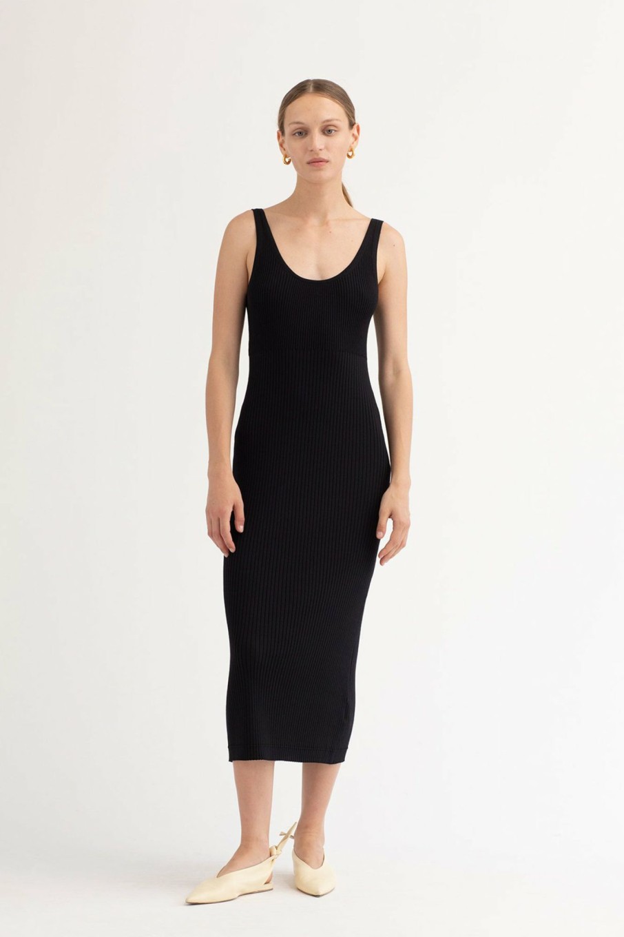 Dresses Maria Mcmanus | Recycled Nylon Scoop Neck Tank Dress