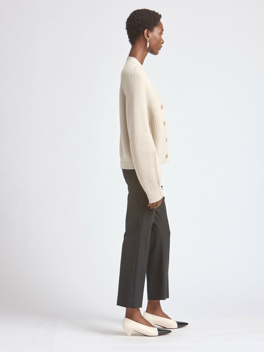 Sweaters Maria Mcmanus | Split Sleeve Cocoon Cardigan In Crema