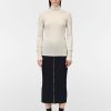 Sweaters Maria Mcmanus | Ribbed Sleeve Turtle Neck In Crema