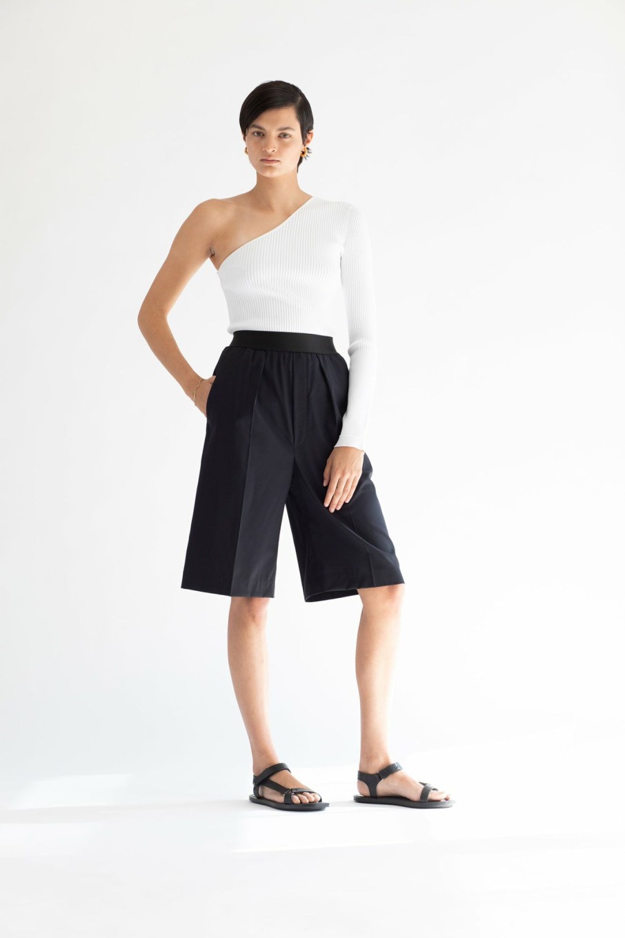 Tops Maria Mcmanus | Recycled Nylon One Shoulder Top