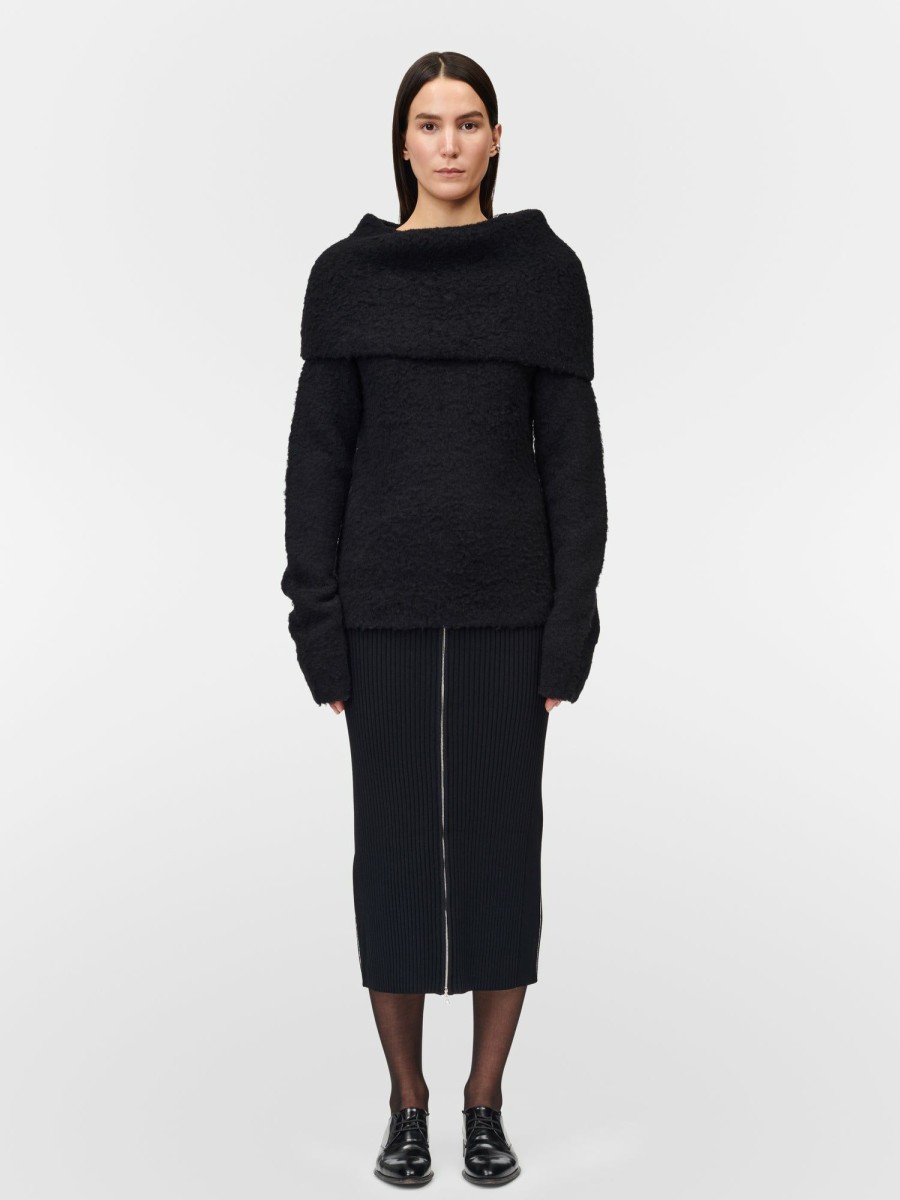 Sweaters Maria Mcmanus | Brushed Cape Sweater In Black