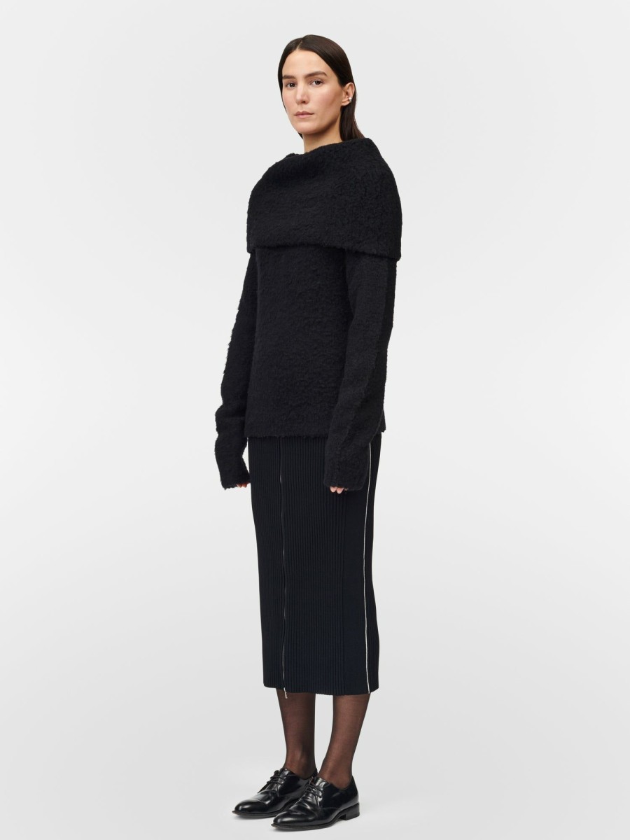 Sweaters Maria Mcmanus | Brushed Cape Sweater In Black