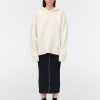 Sweaters Maria Mcmanus | Brushed Split Sleeve Hoodie In Ivory