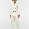 Blazers Maria Mcmanus | Double Breasted 6 Button Blazer In Ivory