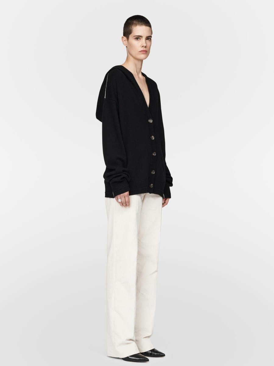 Sweaters Maria Mcmanus | Hooded Cardigan In Black