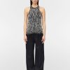 Tops Maria Mcmanus | Hand Beaded Racer Top In Black