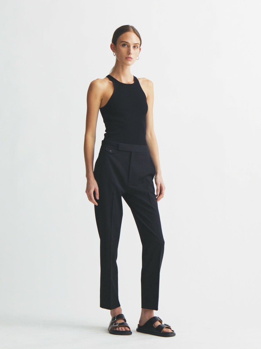 Tops Maria Mcmanus | Cut Away Racer Tank In Black