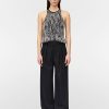 Trousers Maria Mcmanus | Double Pleat Front Trouser In Black