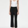 Trousers Maria Mcmanus | High Waisted Crop Trouser In Black