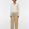 Trousers Maria Mcmanus | Drawstring Pant In Khaki