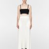 Skirts Maria Mcmanus | Midi Flare Skirt In Ivory