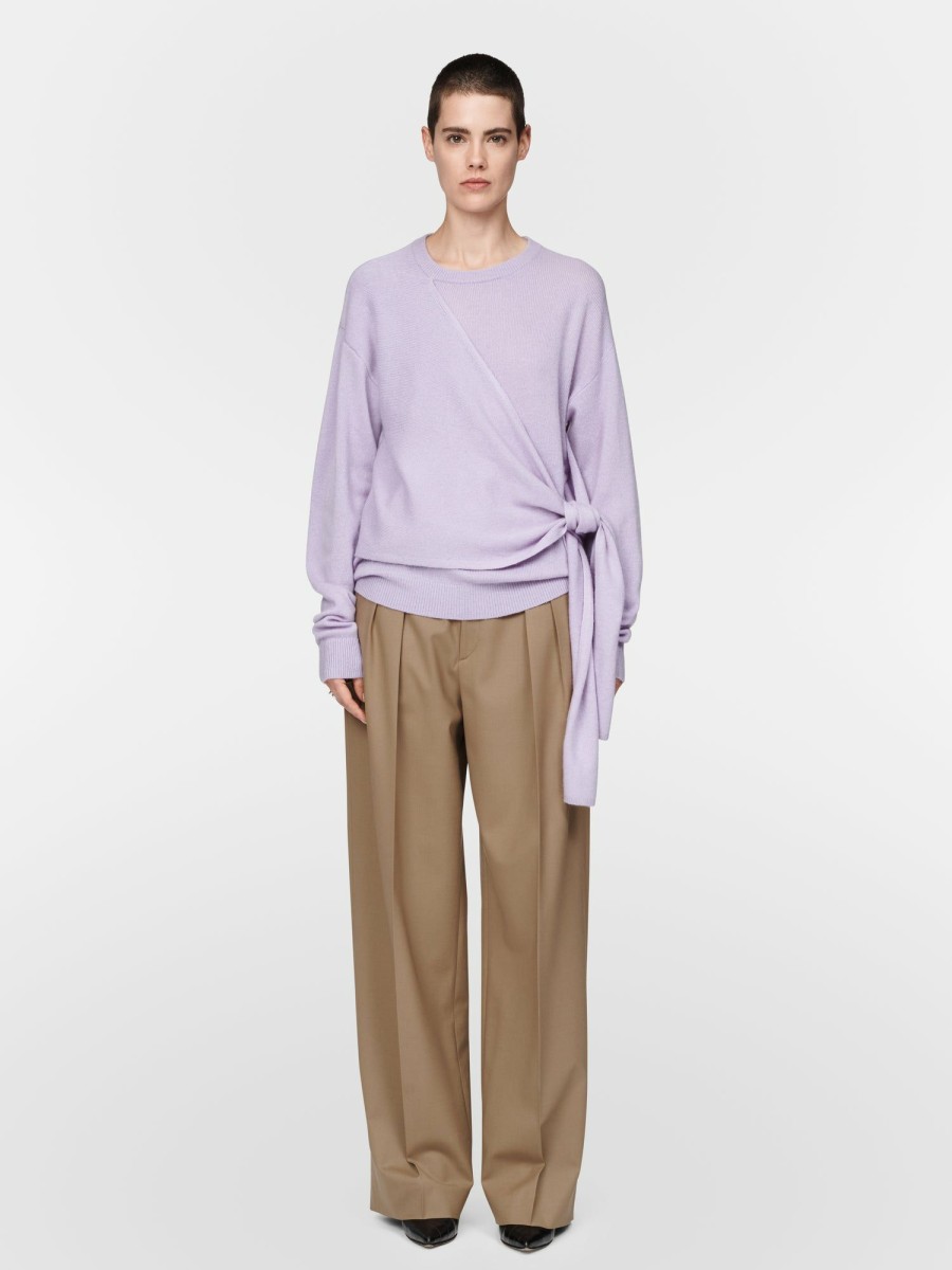 Sweaters Maria Mcmanus | Knot Crewneck In Lilac