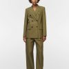 Blazers Maria Mcmanus | Double Breasted 6 Button Blazer In Loden Green