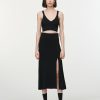 Skirts Maria Mcmanus | Slit Front Skirt In Black