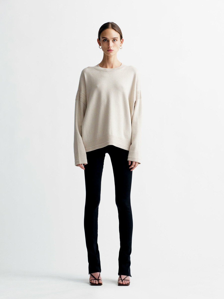 Sweaters Maria Mcmanus | Over-Size Crew In Crema