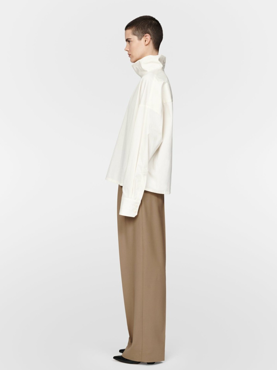 Shirts Maria Mcmanus | Mock Neck Top In Ivory