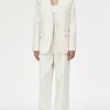 Blazers Maria Mcmanus | Collarless Blazer In Ivory