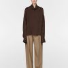 Shirts Maria Mcmanus | Mock Neck Top In Chocolate