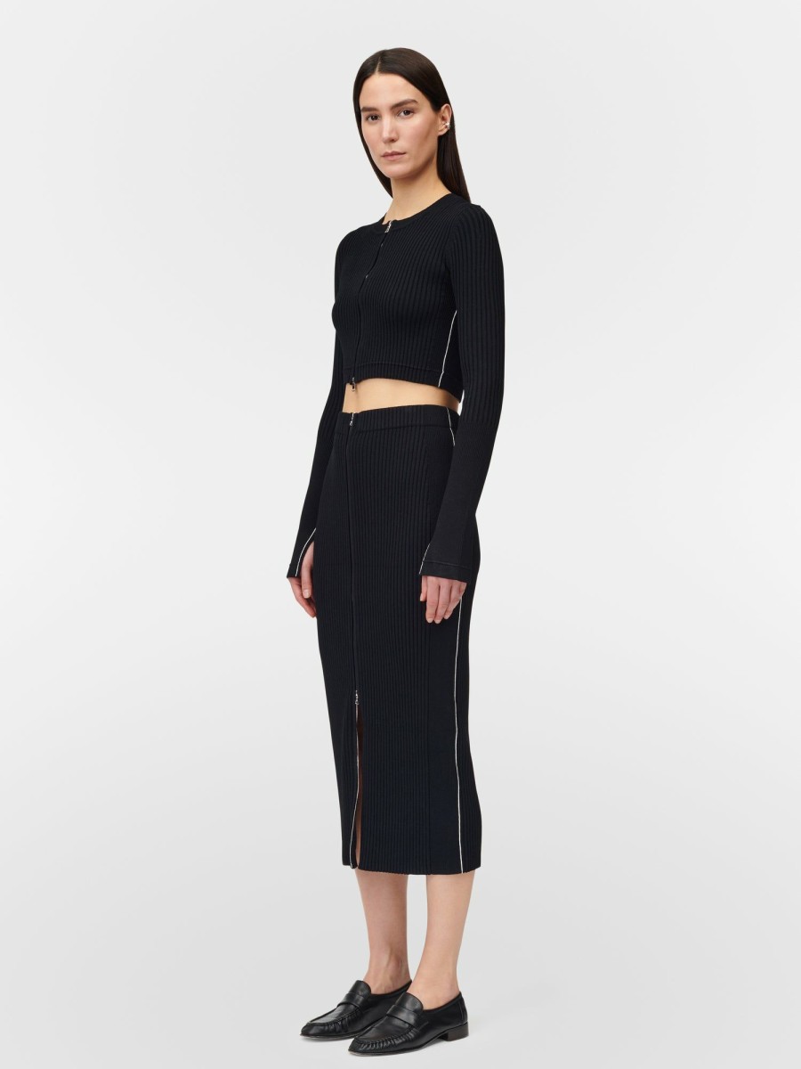 Skirts Maria Mcmanus | Zip Tube Skirt In Black