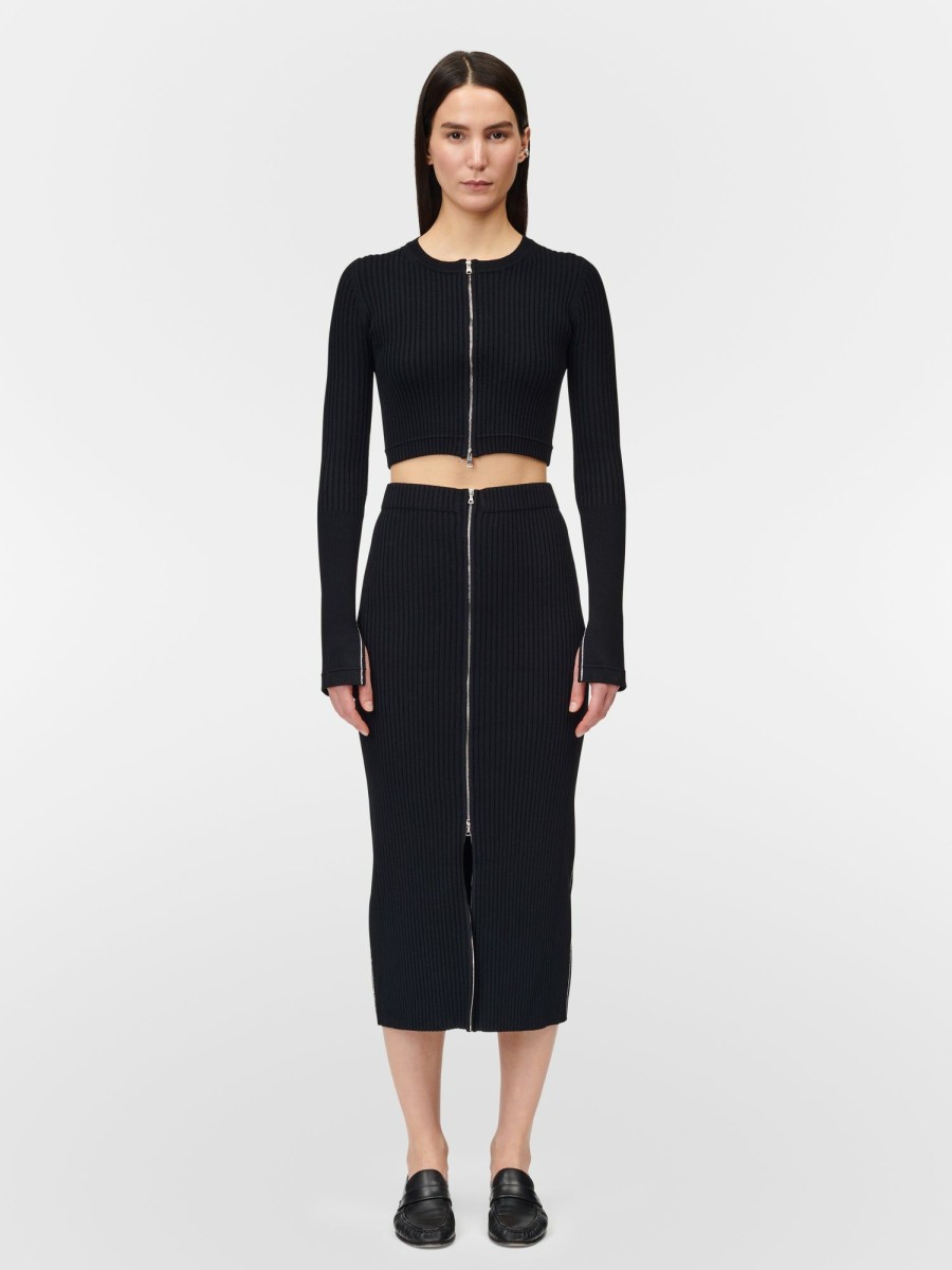 Skirts Maria Mcmanus | Zip Tube Skirt In Black