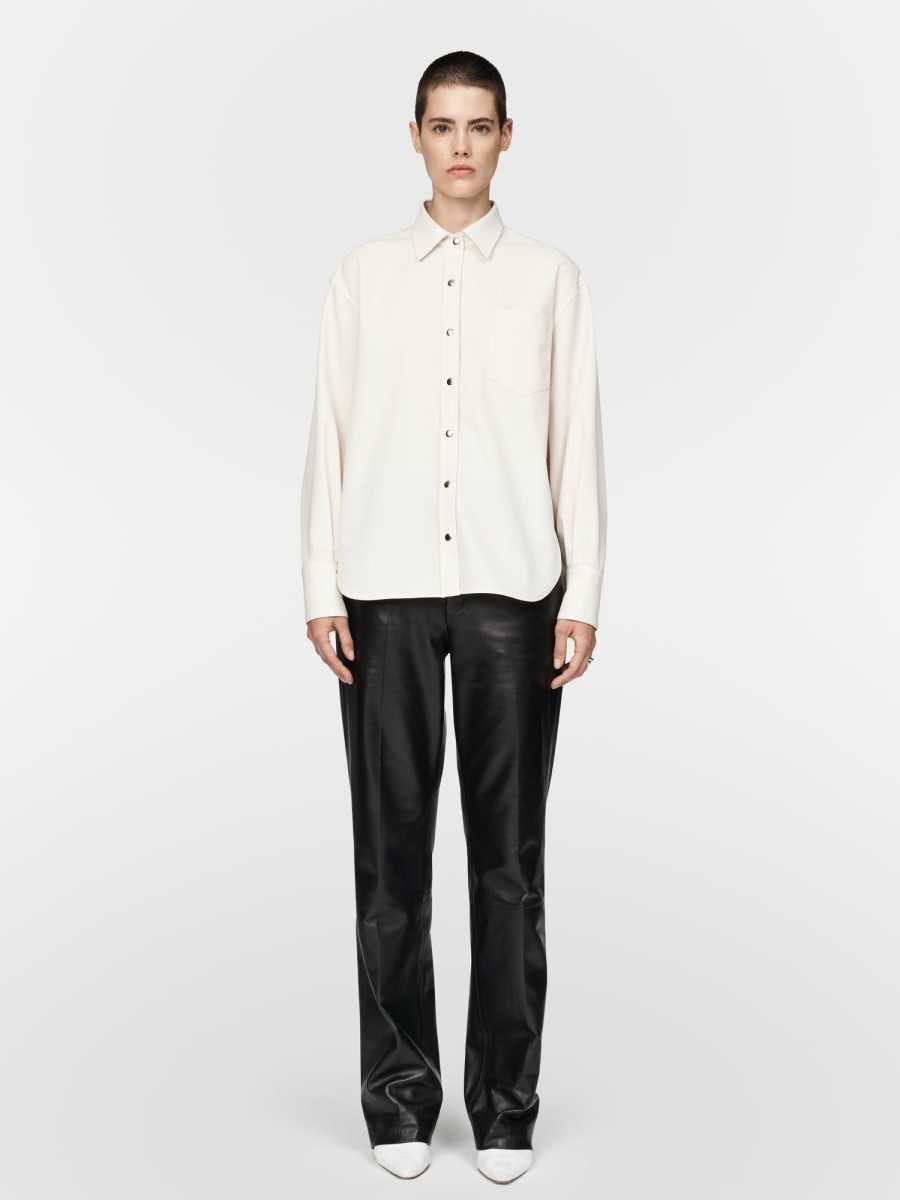 Shirts Maria Mcmanus | Snap Shirt In Ivory