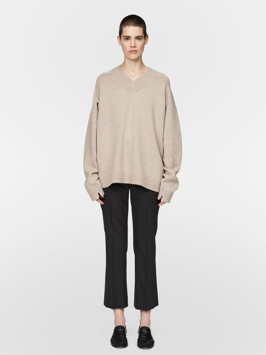 Sweaters Maria Mcmanus | Cape V-Neck In Stone