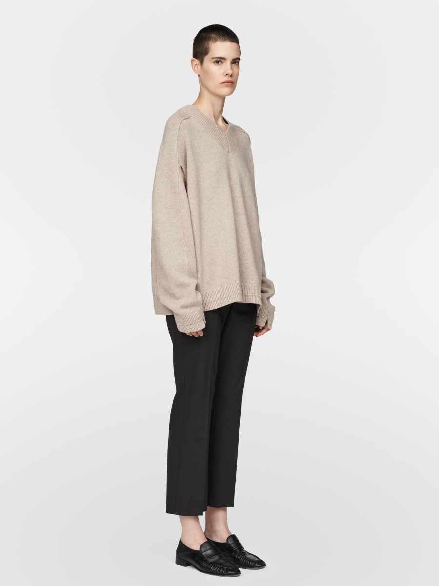 Sweaters Maria Mcmanus | Cape V-Neck In Stone