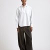 Tops Maria Mcmanus | Organic Cotton Oversized Shirt In Fine Stripe