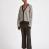 Sweaters Maria Mcmanus | Cocoon Split Sleeve Cardigan In Black Stripe