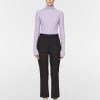 Tops Maria Mcmanus | Ribbed Turtleneck In Lilac