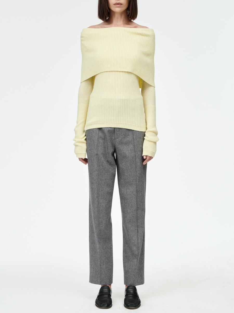 Sweaters Maria Mcmanus | Featherweight Cape Sweater In Lemonade