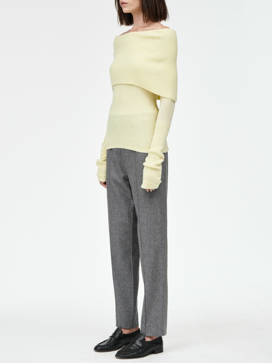 Sweaters Maria Mcmanus | Featherweight Cape Sweater In Lemonade