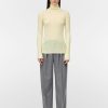 Sweaters Maria Mcmanus | Ribbed Sleeve Turtle Neck In Lemonade