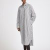 Dresses Maria Mcmanus | Oversized Shirt Dress In Black & White Stripe