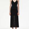 Skirts Maria Mcmanus | Sheer Pleat Skirt In Black