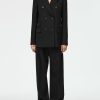 Blazers Maria Mcmanus | Billiet Double Breasted Blazer In Black