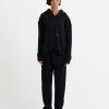 Tops Maria Mcmanus | Organic Cotton Trapeze Hoodie In Black