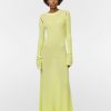 Dresses Maria Mcmanus | Tear Drop Rib Dress In Lemon Ice