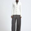 Sweaters Maria Mcmanus | Collar Cardigan In Ivory