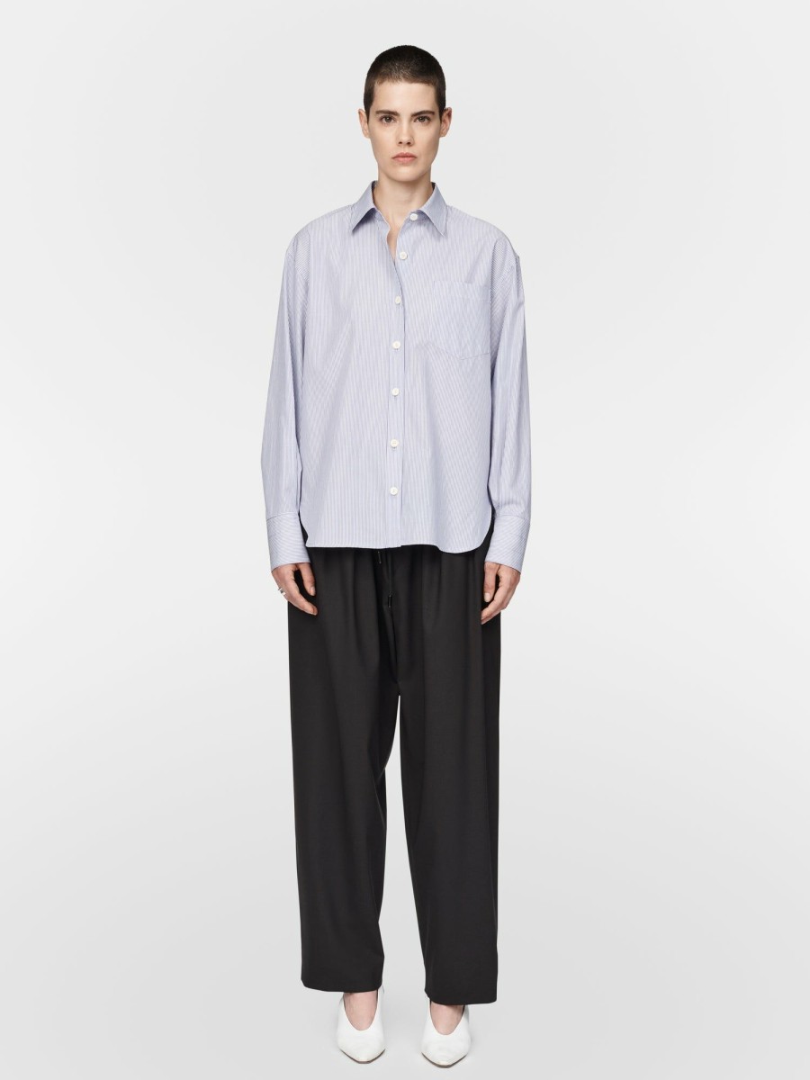 The Oversized Shirt Maria Mcmanus | Oversized Shirt In Lilac Stripe