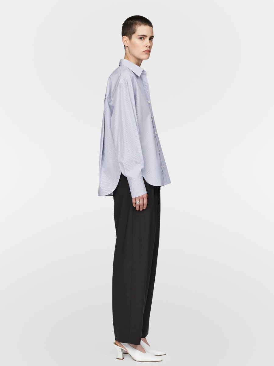 The Oversized Shirt Maria Mcmanus | Oversized Shirt In Lilac Stripe