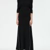 Dresses Maria Mcmanus | Cape Godet Dress In Black