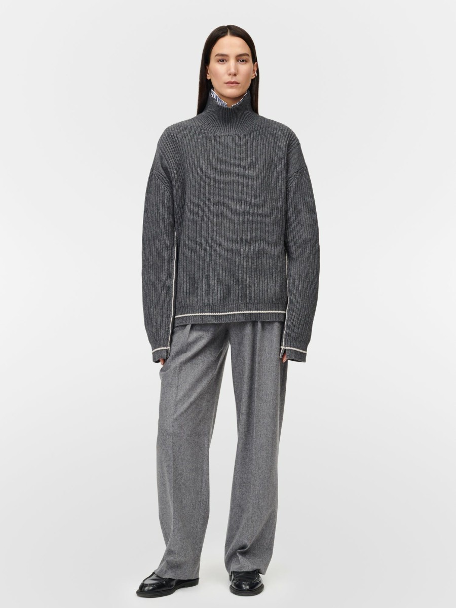 Sweaters Maria Mcmanus | Oversized Turtleneck In Charcoal