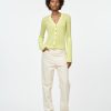 Sweaters Maria Mcmanus | Featherweight V-Cardigan In Lemon Ice